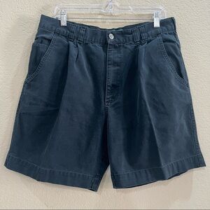 Vtg Big Dogs Cotton Navy Blue Mens Cargo Shorts Sz 34 Summer Casual Comfy EUC